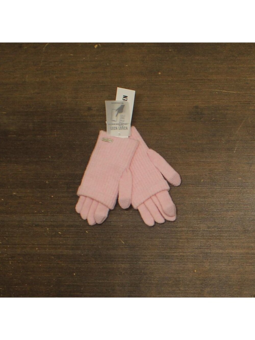 NWT Steve Madden Womens Touchscreen Gloves Ribbed SMA-665 Pink